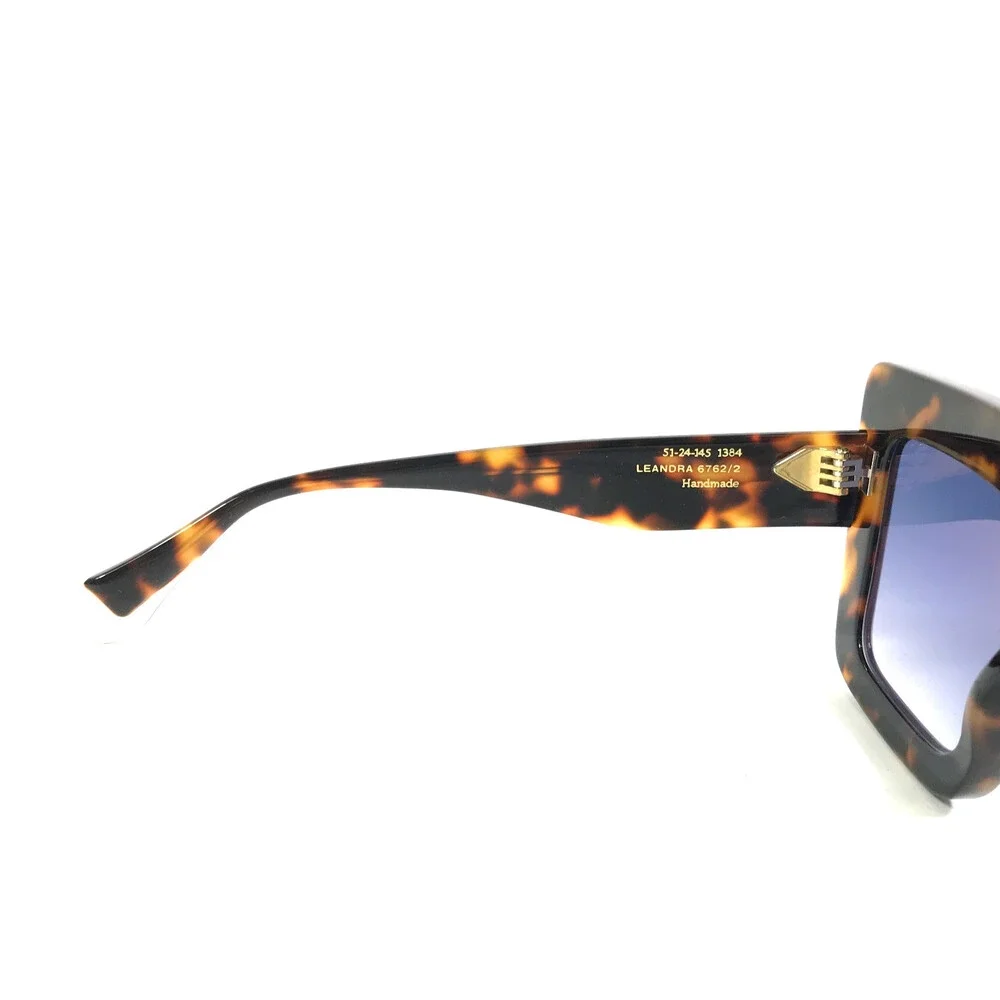 Gigi Studios Sunglasses LEANDRA 6762/2 Tortoise Butterfly Frames w/ Blue Lenses